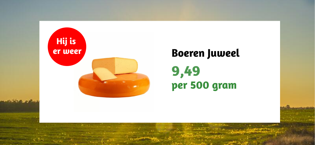 Terug van weggeweest de Boeren Juweel