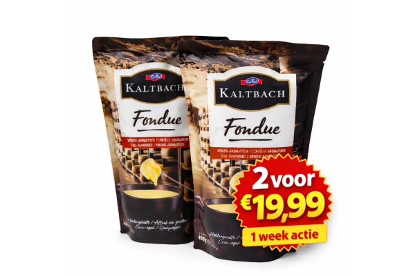 Kaltbach Zwitserse Fondue Kaas - 2 zakken (actie)