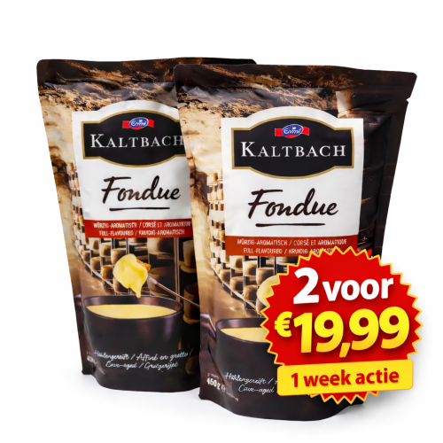 Kaltbach Zwitserse Fondue Kaas - 2 zakken (actie)