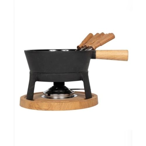 Fondueset Pro L- Luxe gietijzeren kaasfondue - 1,8 L