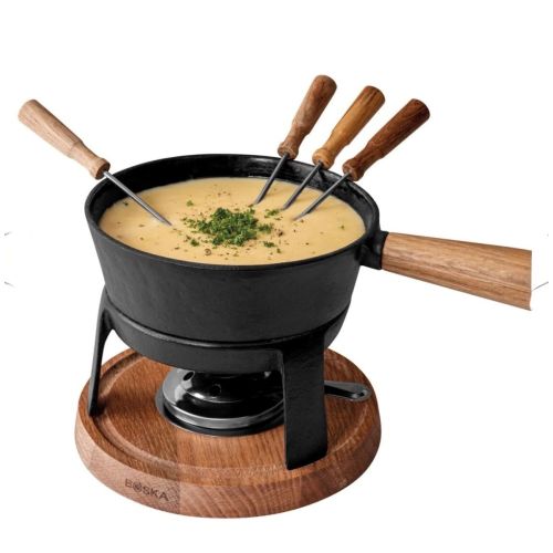 Fondueset Pro L- Luxe gietijzeren kaasfondue - 1,8 L