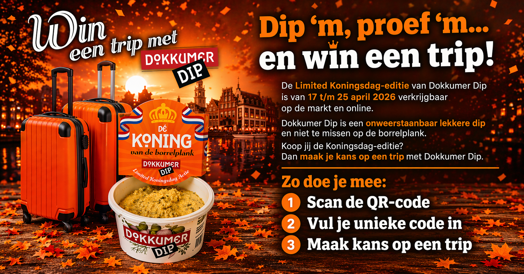 Dip, scan & win