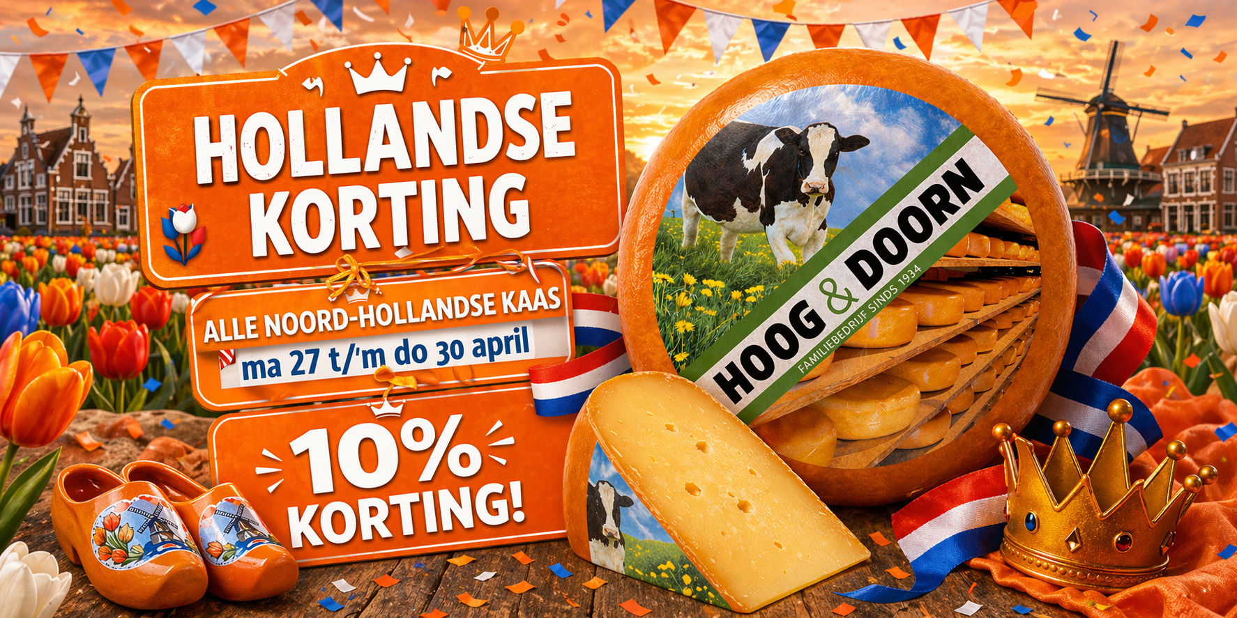 Hollandse korting op Noord-Hollandse kaas