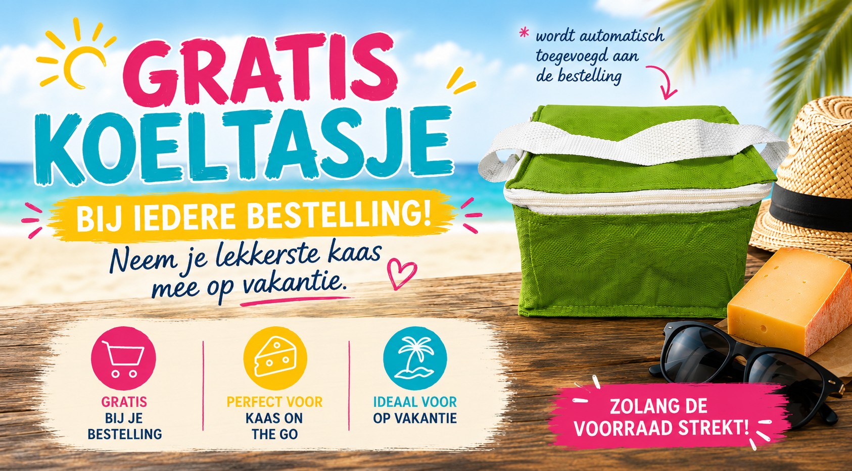Neem de lekkerste kaas mee op vakantie Neem de lekkerste kaas mee op vakantie