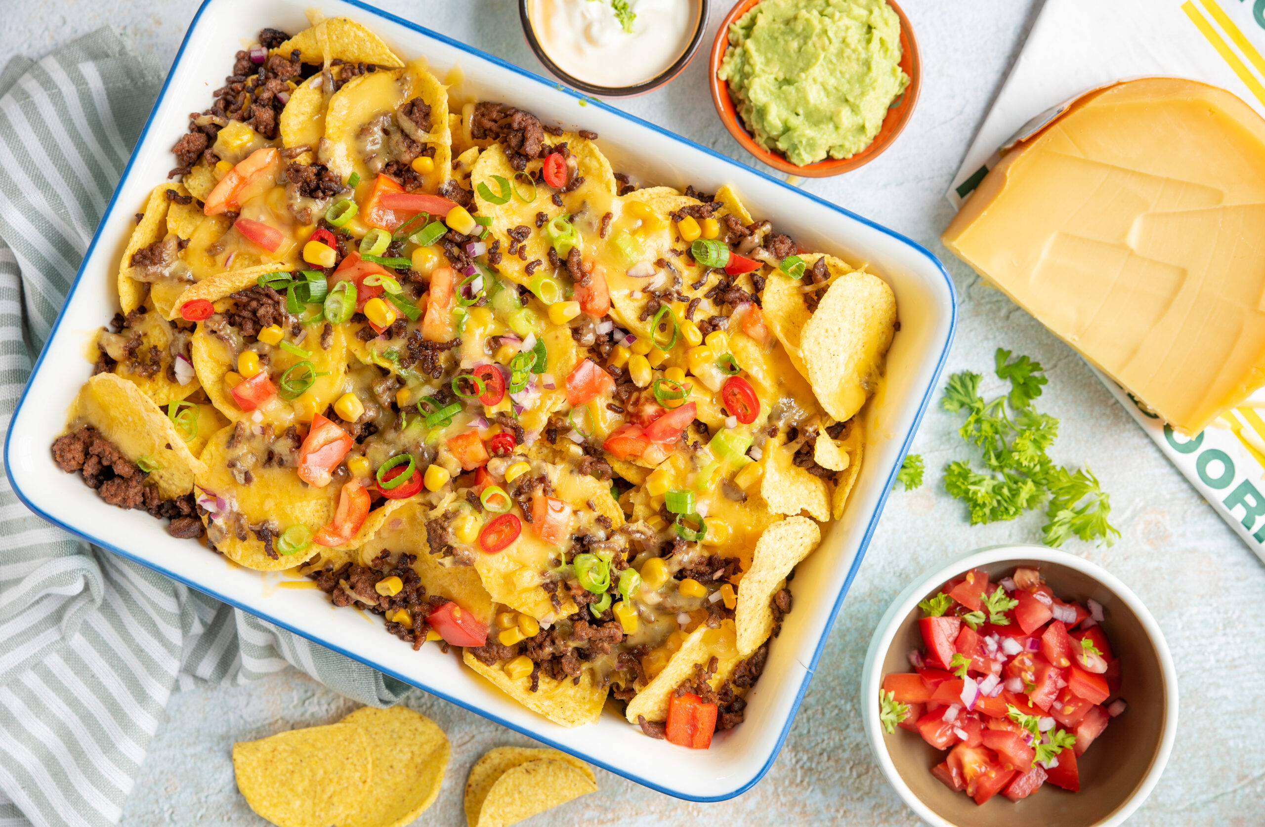 Loaded nachos met Noord-Hollandse kaas